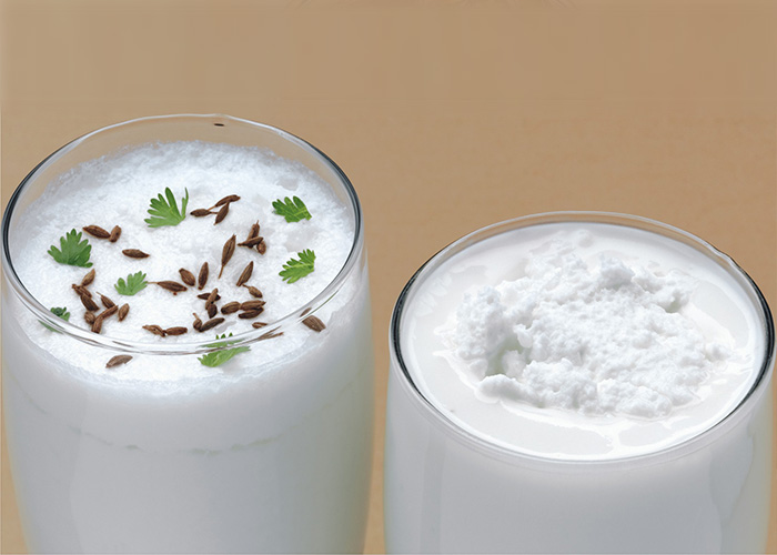 Chaas & Lassi with rose